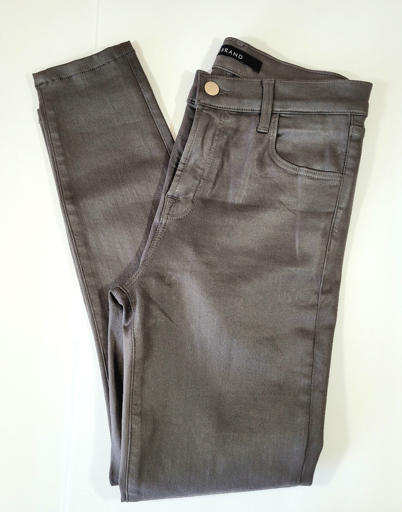 J Brand Women's Alana Cropped Skinny Coated Jean - Picture 4 of 8